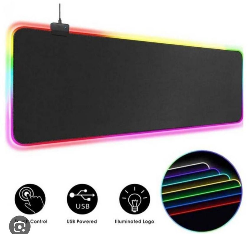 Mouse Pad Rgb Gamer Usb Luz Led 90x30 Cm Retroiluminado Usb Luz Led 90x30 Cm -2