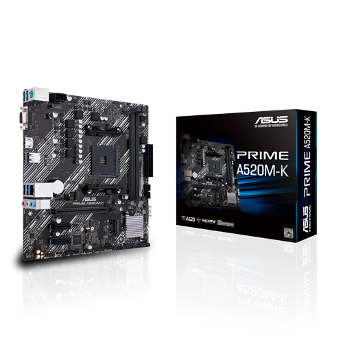 Placa Madre Asus Prime A520m-K Socket Am4-0