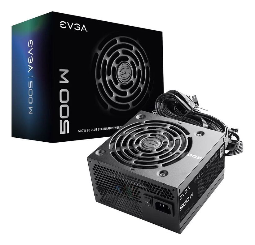 Fuente De Poder Evga 500 Watt W1 80 Plus Certificada-0