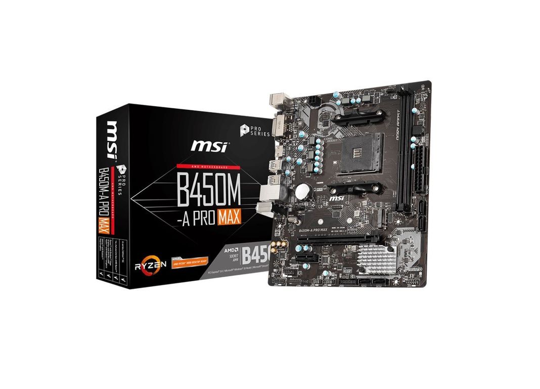 Placa Madre Msi B450m-A Pro Max Socket Am4-0