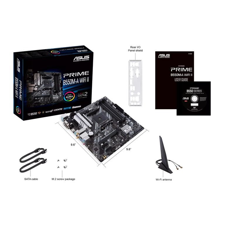 Placa Madre Asus Prime B550m-A Wifi Ii Socket Am4-6