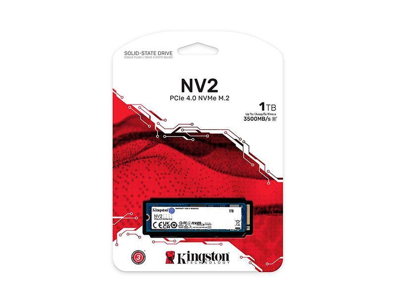  Kingston Ssd 1 TB Nv3 M.2 Nvme 2280 Pcie 4.0 X4 -0