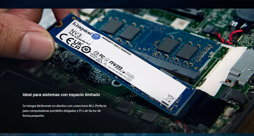  Kingston Ssd 1 TB Nv3 M.2 Nvme 2280 Pcie 4.0 X4 -4