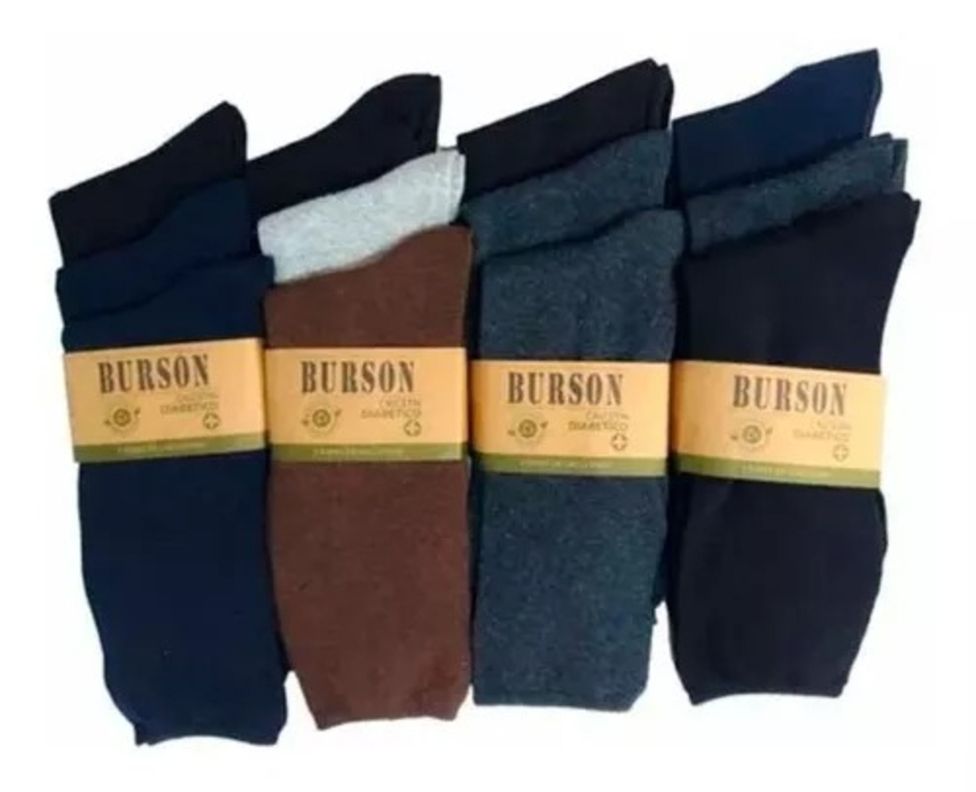 Calcetines De Algodón Sin Costura - Pie Diabético Hombre - Sixpack-0