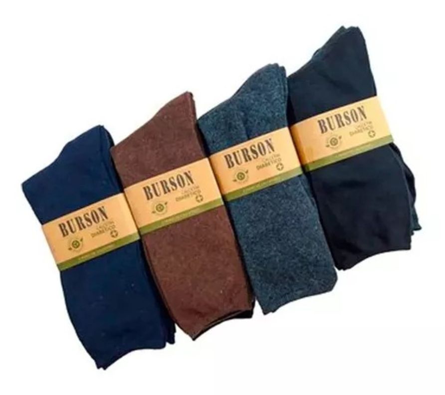 Calcetines De Algodón Sin Costura - Pie Diabético Hombre - Sixpack-3