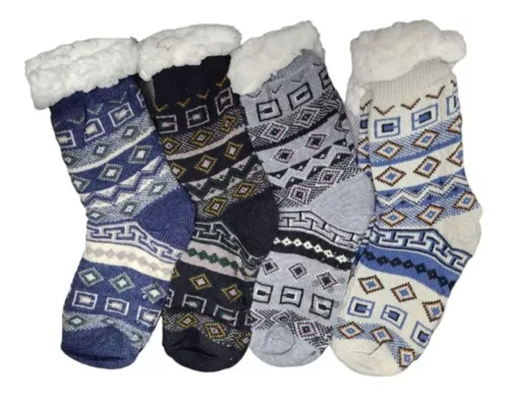 Calcetines Con Chiporro Para Hombre - Tipo Pantuflas Antideslizante - SIXPACK-0