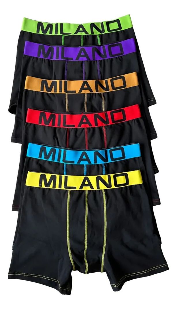 Boxer Para Hombre De Algodon - Pretina De Colores - Docena