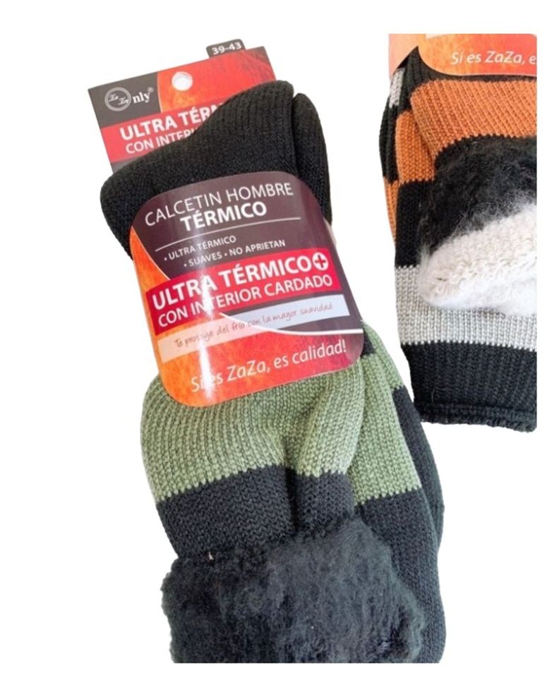 Calcetines Para Hombre Ultra Térmico - Diabéticos - Suaves - Docena-4