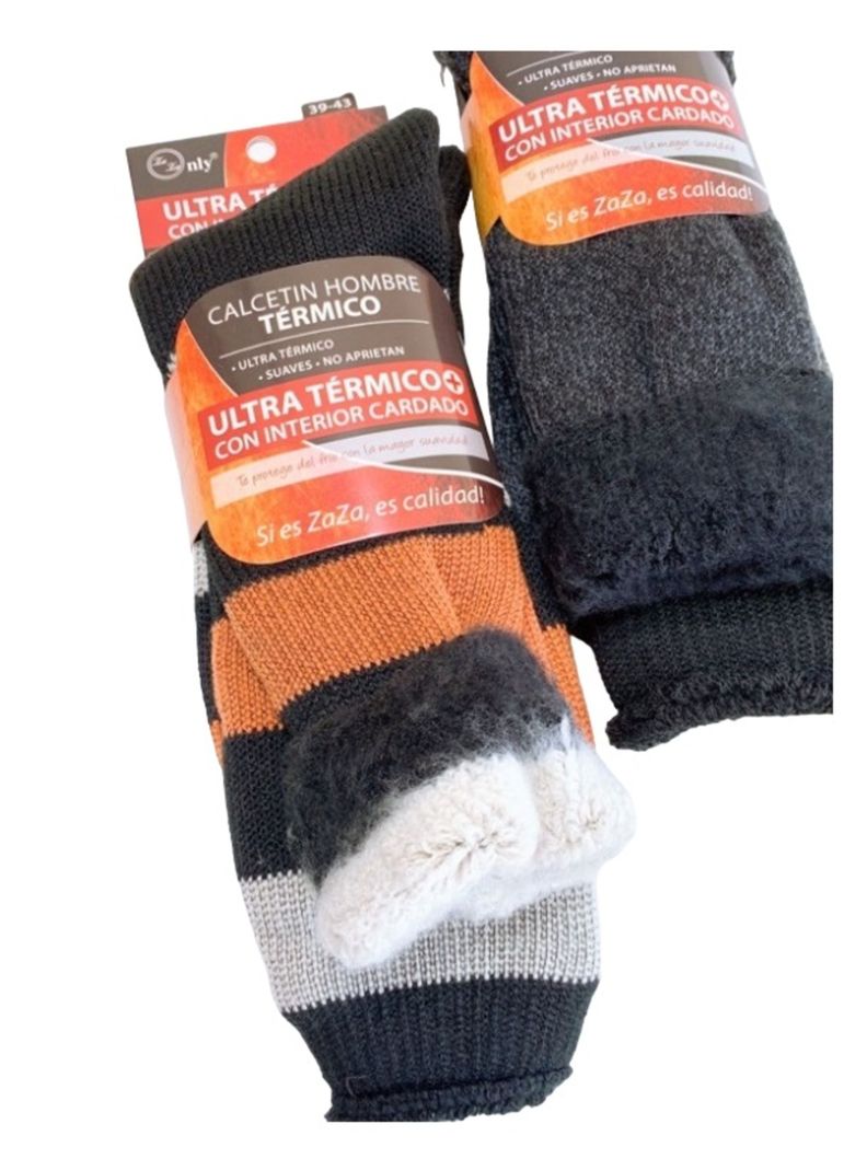 Calcetines Para Hombre Ultra Térmico - Diabéticos - Suaves - Docena-5