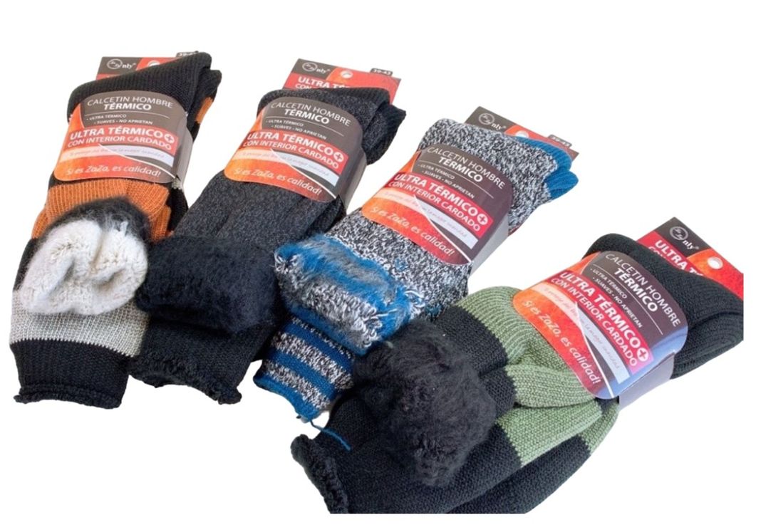 Calcetines Para Hombre Ultra Térmico - Diabéticos - Suaves - Docena-1