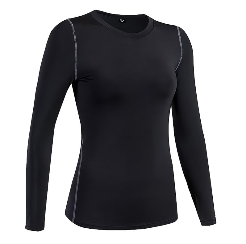 Polera Primera Capa Para Mujer - Camiseta De Fibra Natural Algodón-1