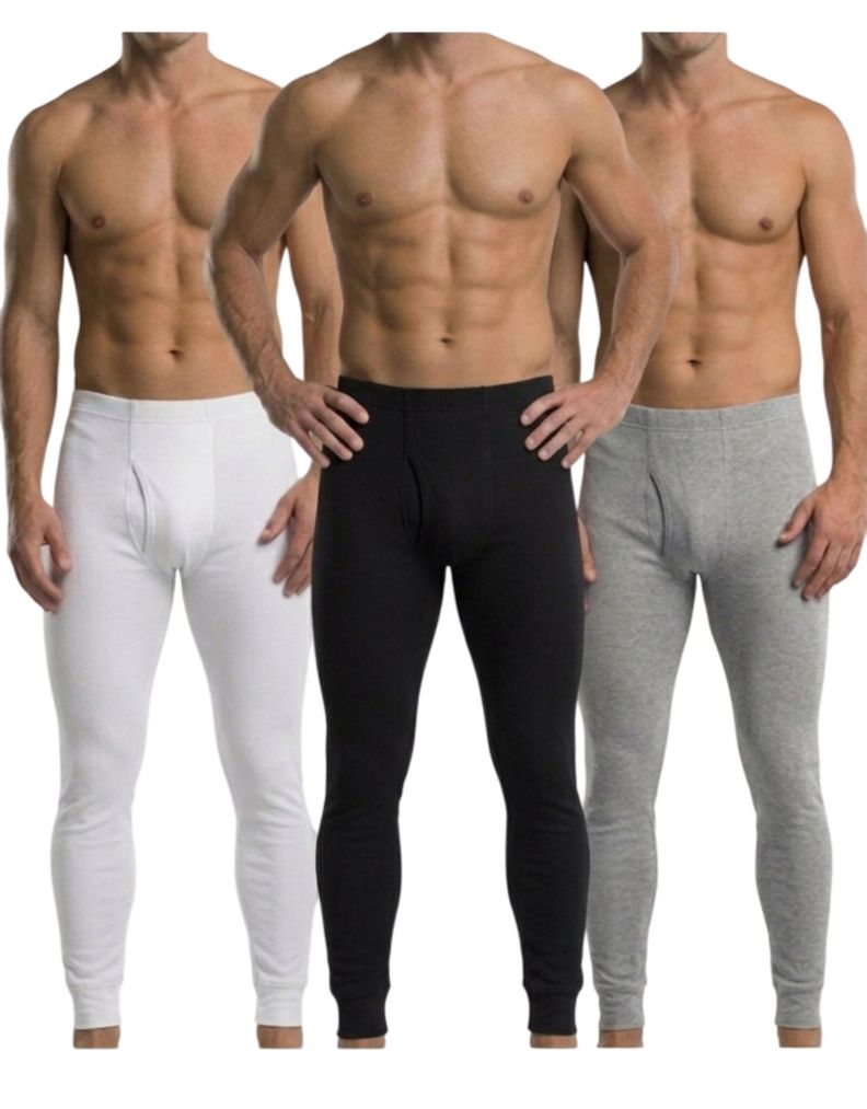 X3 Calzoncillos Largo Para Hombre De Algodón Con Marrueco