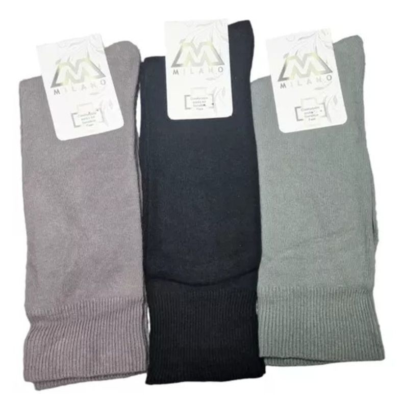 Calcetines Circulación Diabético Para Mujer De Algodón - Sin Costura - Sixpack-1