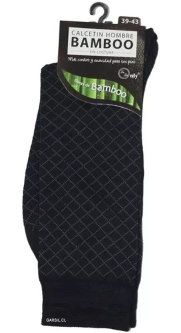 Calcetín Con Fibra De Bambú Para Hombre Ejecutivo - Sin Costuras - Sixpack-2