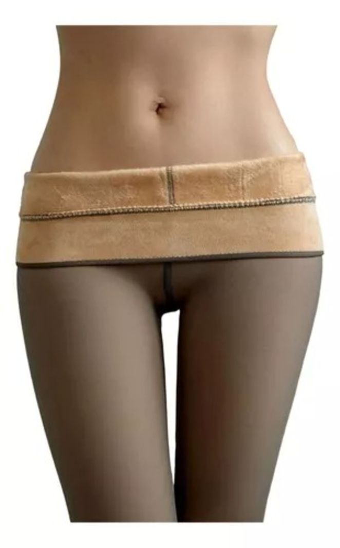 Calza Para Mujer Efecto Piel Con Forro De Polar-0