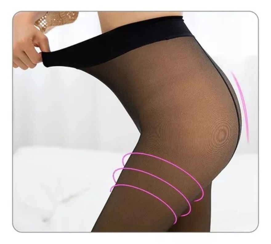 Calza Para Mujer Efecto Piel Con Forro De Polar-1