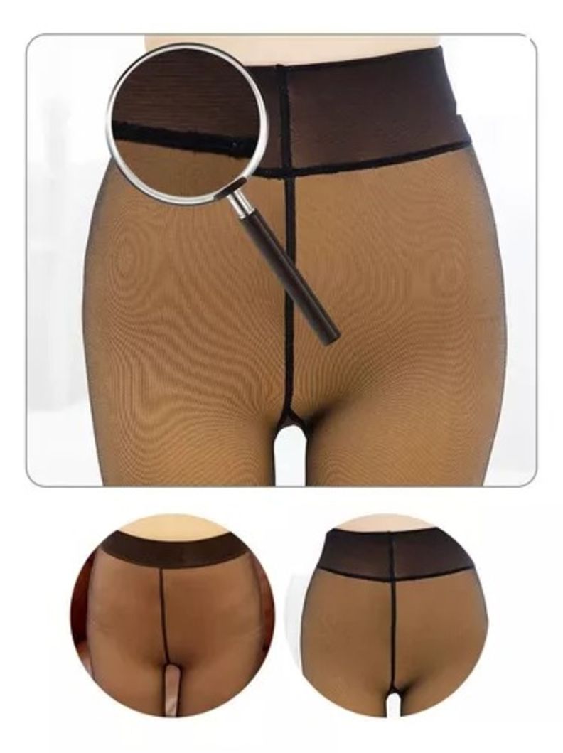 Calza Para Mujer Efecto Piel Con Forro De Polar-3