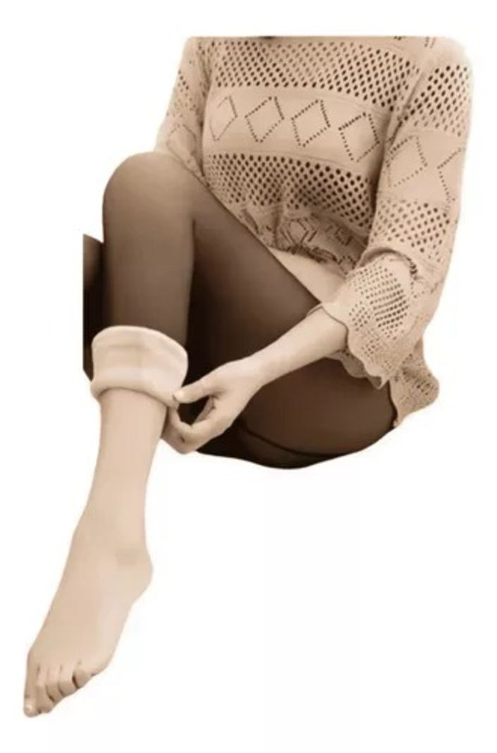Calza Para Mujer Efecto Piel Con Forro De Polar-4