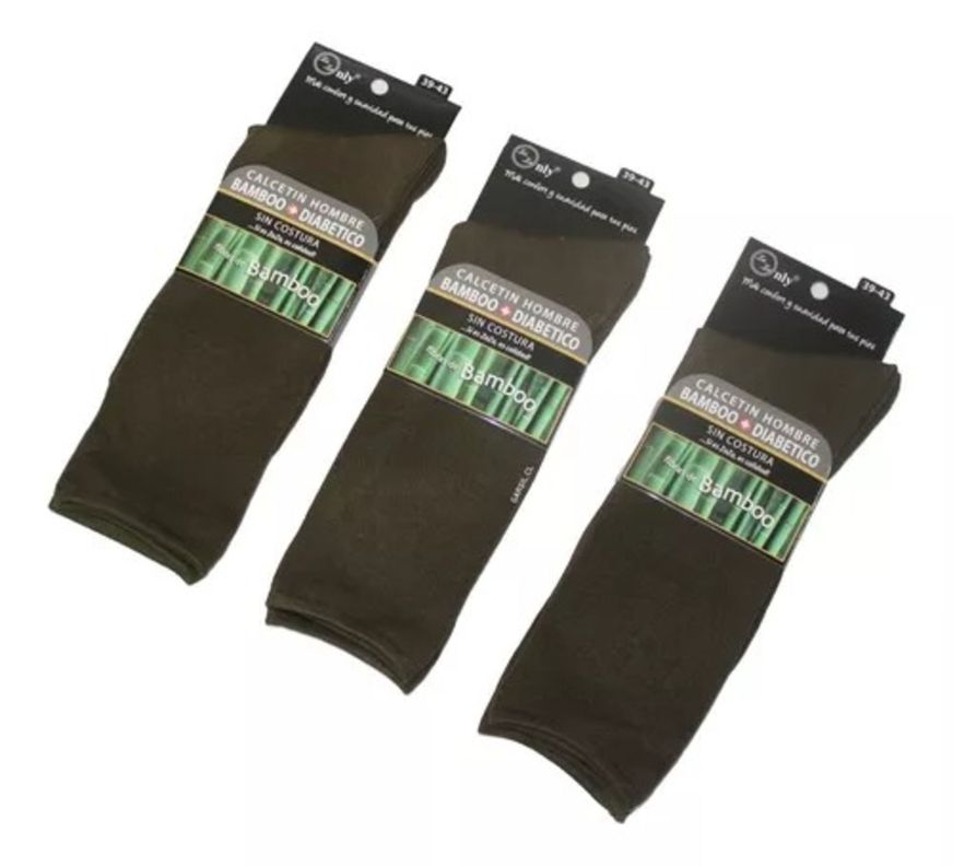 Calcetín Para Hombre De Carabinero Con Bambú - Sin Costuras - Docena-1