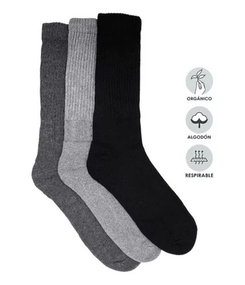 Calcetines (Soquete) Deportivo Para Hombre De Algodón - SIXPACK-0