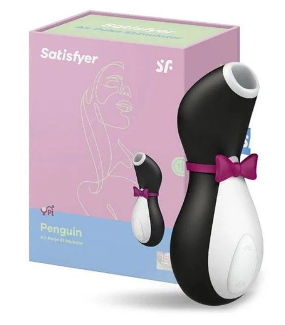 Satisfyer Pro Penguin Succionador de Clítoris + Gel Inductor de Orgasmo Femenino Bii Dick-1