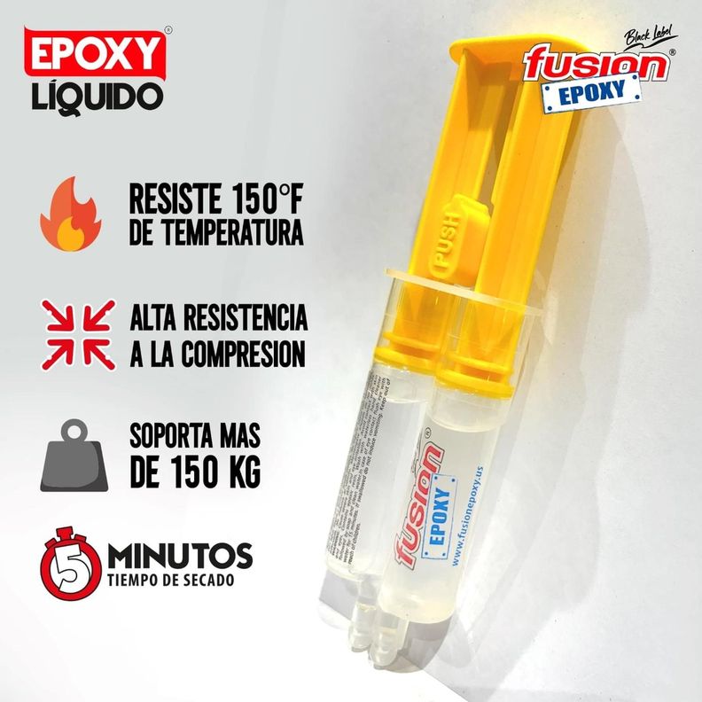 Adhesivo Epoxy Liquido Fusion Transparente 30gr-4
