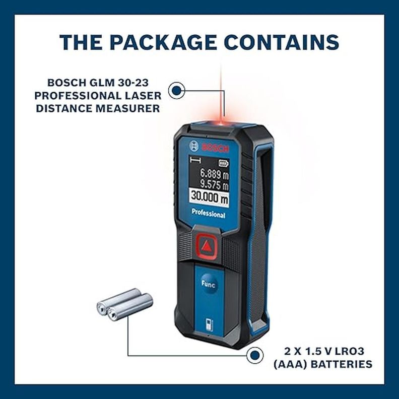 Medidor Laser de Distancia GLM 30-23 Bosch-6