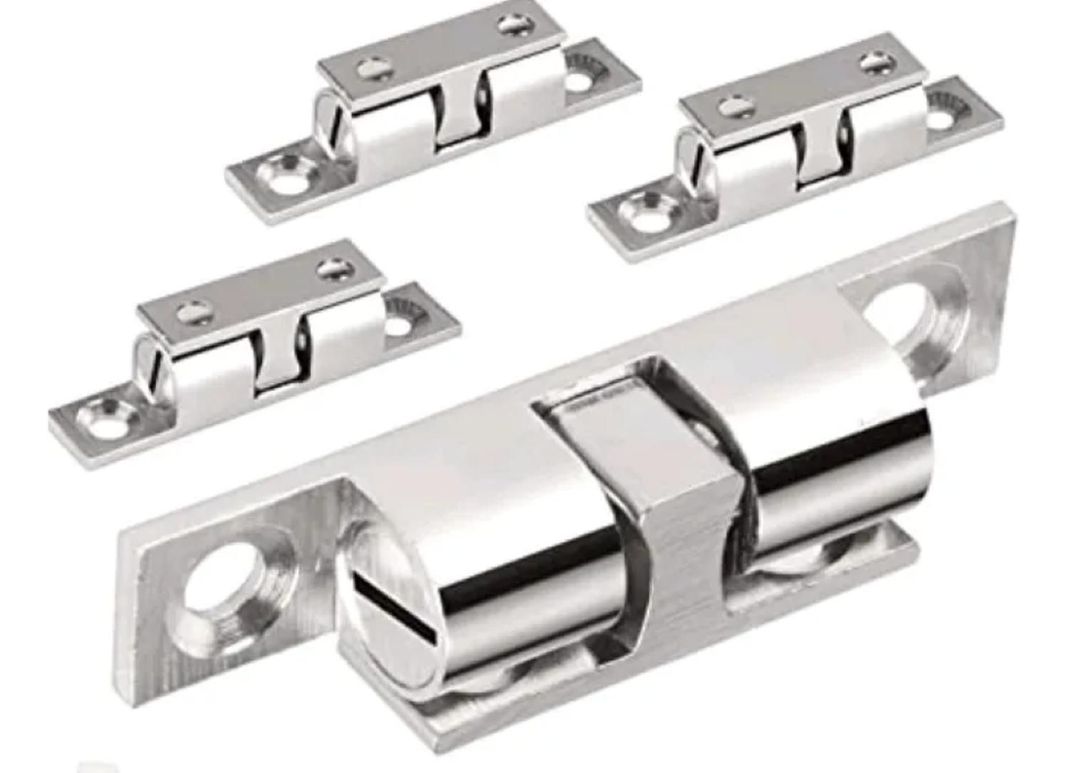 Pack 4un Reten Regulable Niquelado Para Puerta 50mm DMC Plata 50