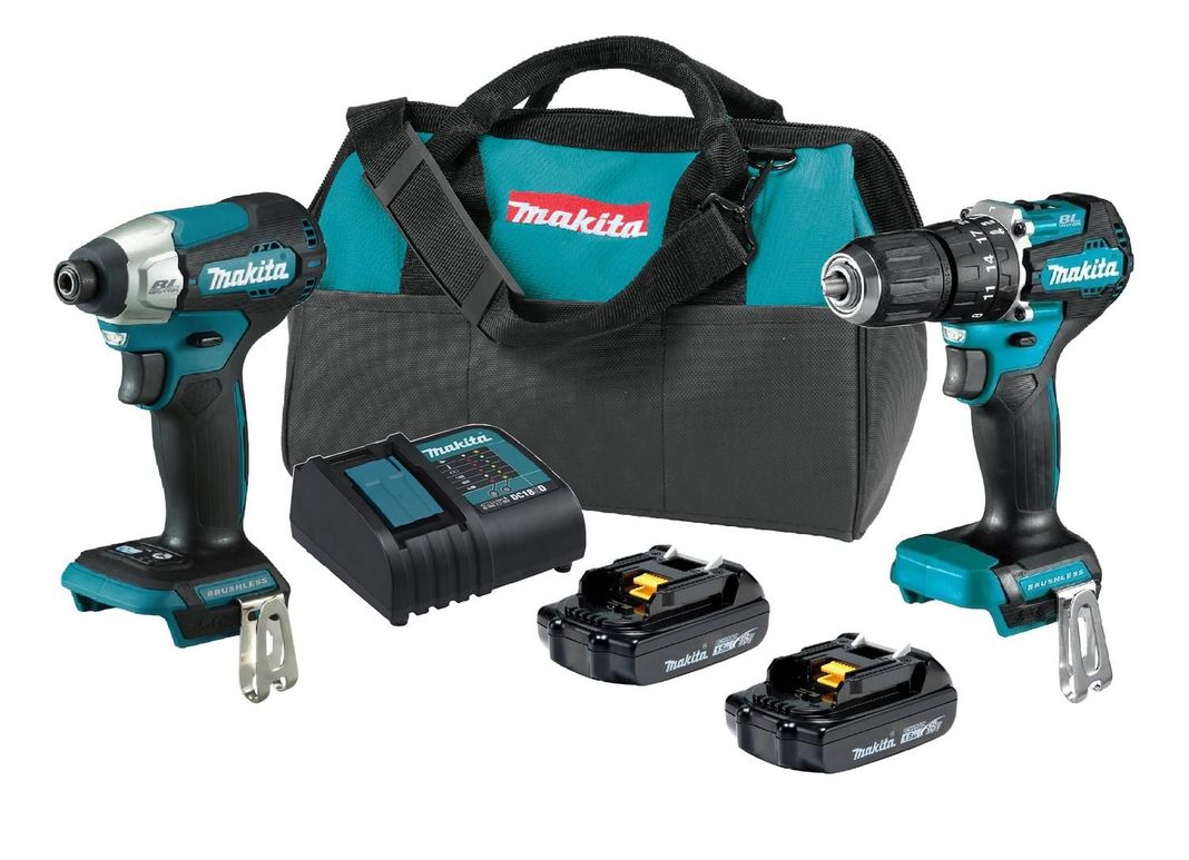 Taladro Percutor Dhp487 +atornillador Imp Dtd157 Makita DLX2414YX7-0