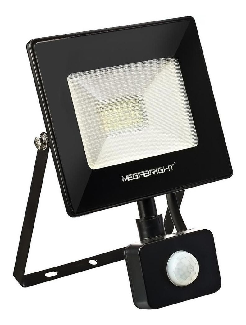 Foco Led Proyector Con Sensor De Movimiento 10w Megabright-0