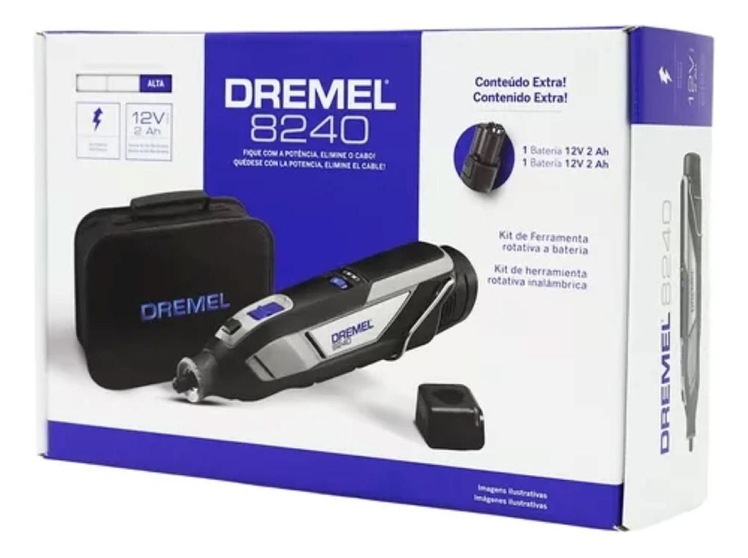 Dremel Inalambrico 8240 12V + 2 baterias y cargador-5