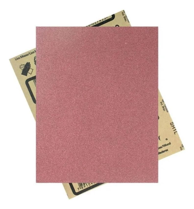 Lija Madera Pliego Grano 80 225x275mm 50 unidades 3M Rojo 28