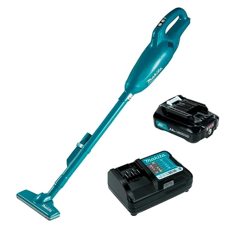 Aspiradora Vertical Inalámbrica 12v CL108FDWA Makita Bat+car-0