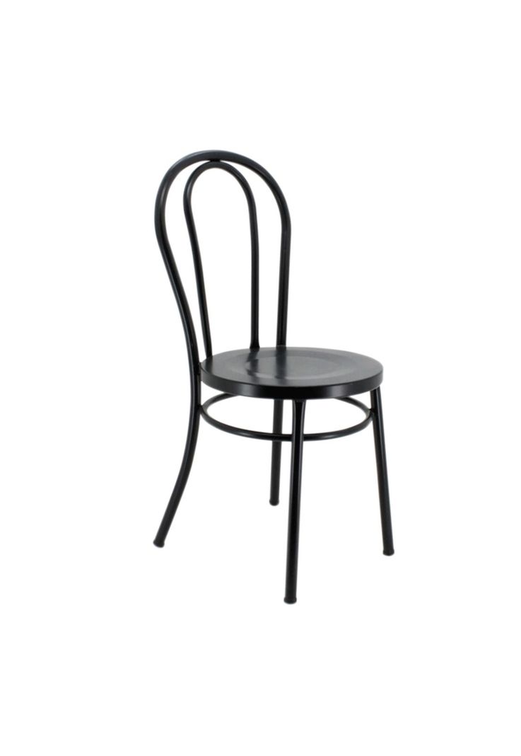 Silla Thonet Metalica Negra-2