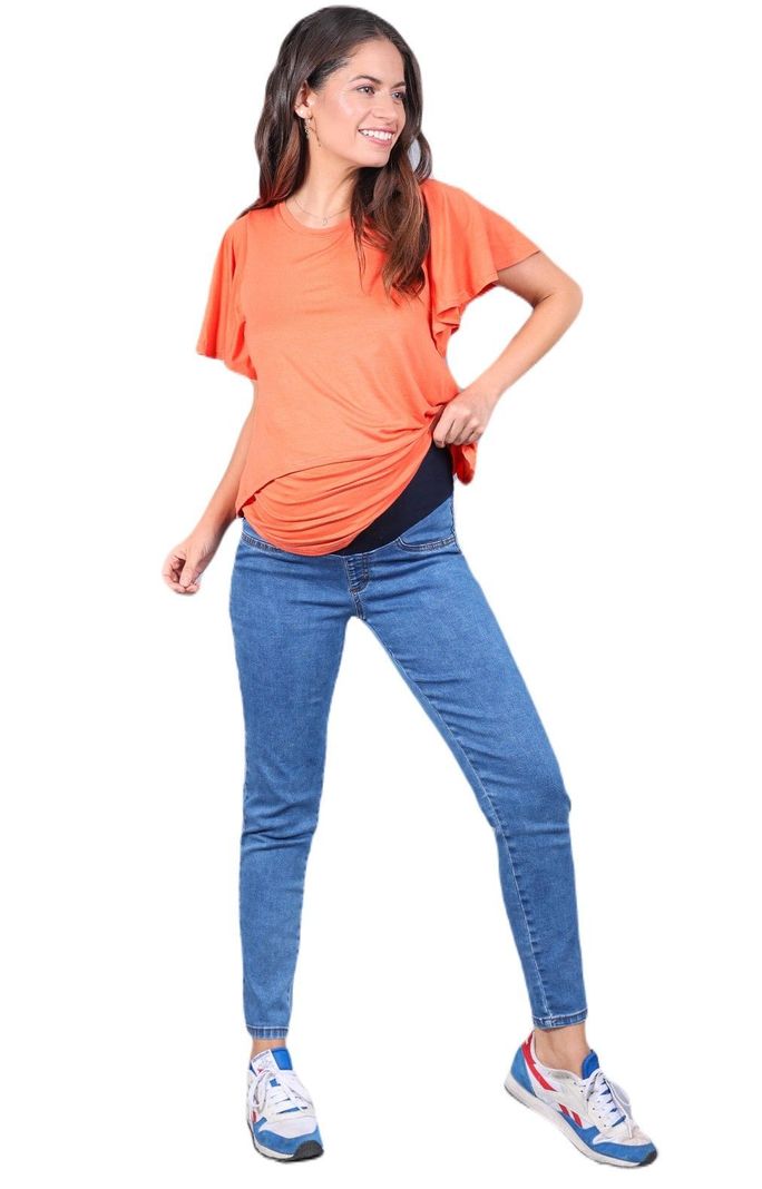 Jeans Maternal Pitillo Medium Light-0