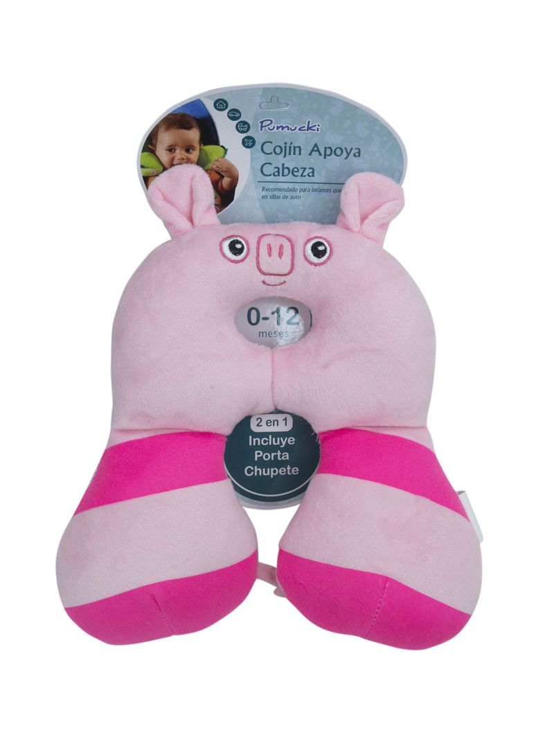Cojin Cervical para Bebé Rosa Pumucki-1