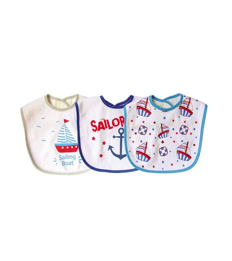 Set de 3 Baberos Impermeables Talla XL Niño Pumucki-1