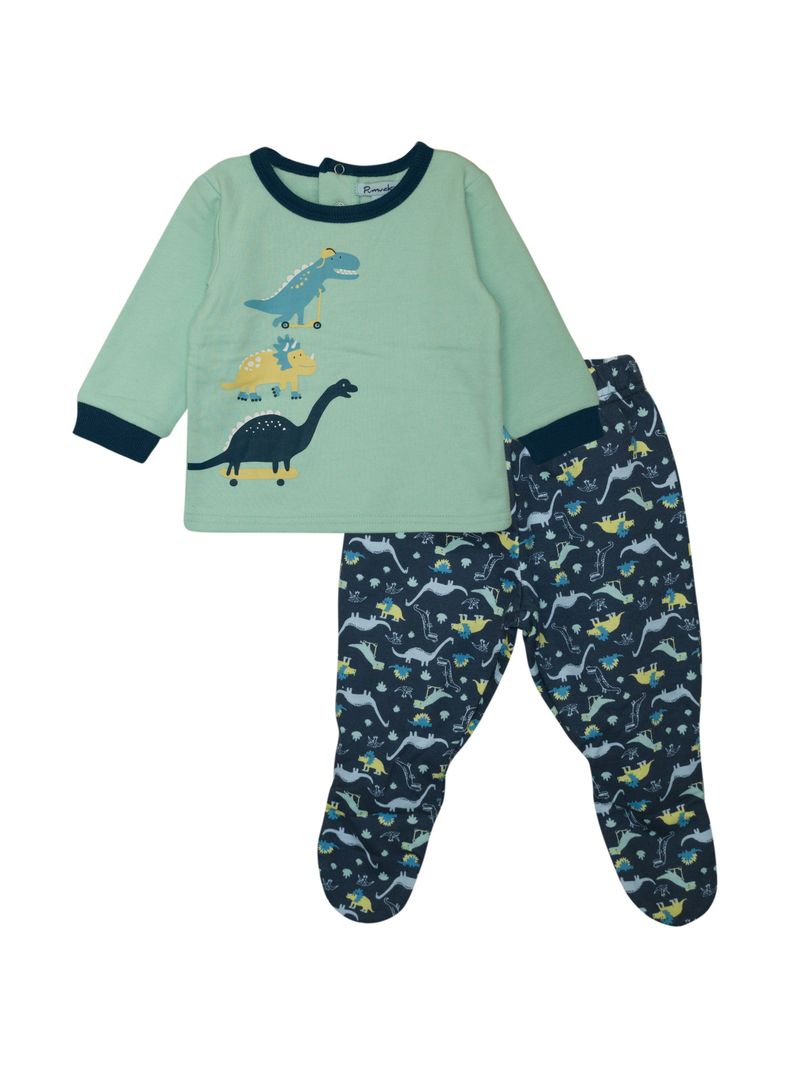 Pijama Franela Dino Niño Pumucki -0