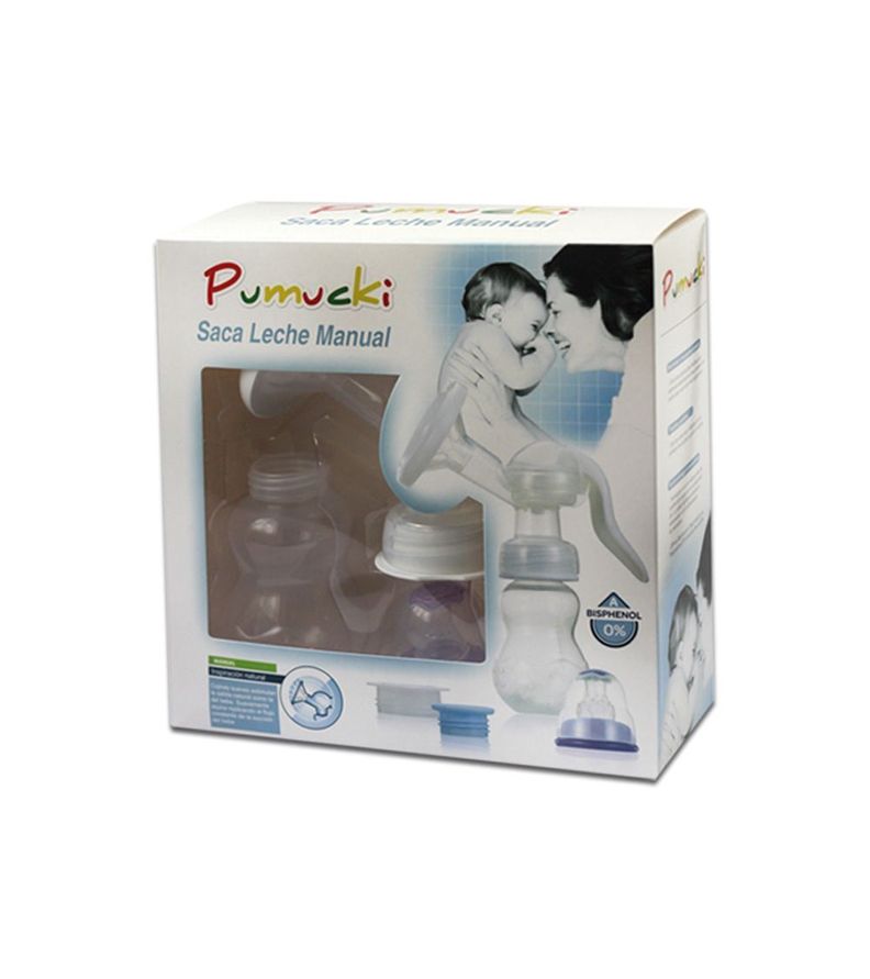 Saca Leche Premium Manual Azul Pumucki-1