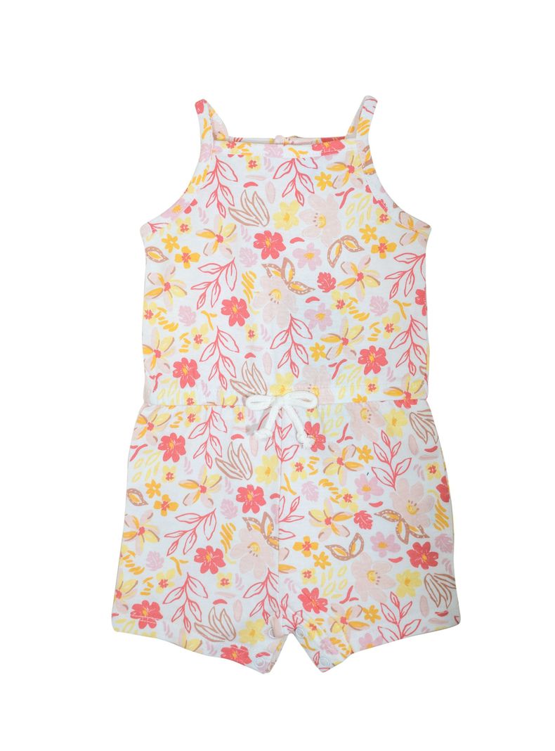 Enterito Baby Girl Floreado Blanco Pumucki-0