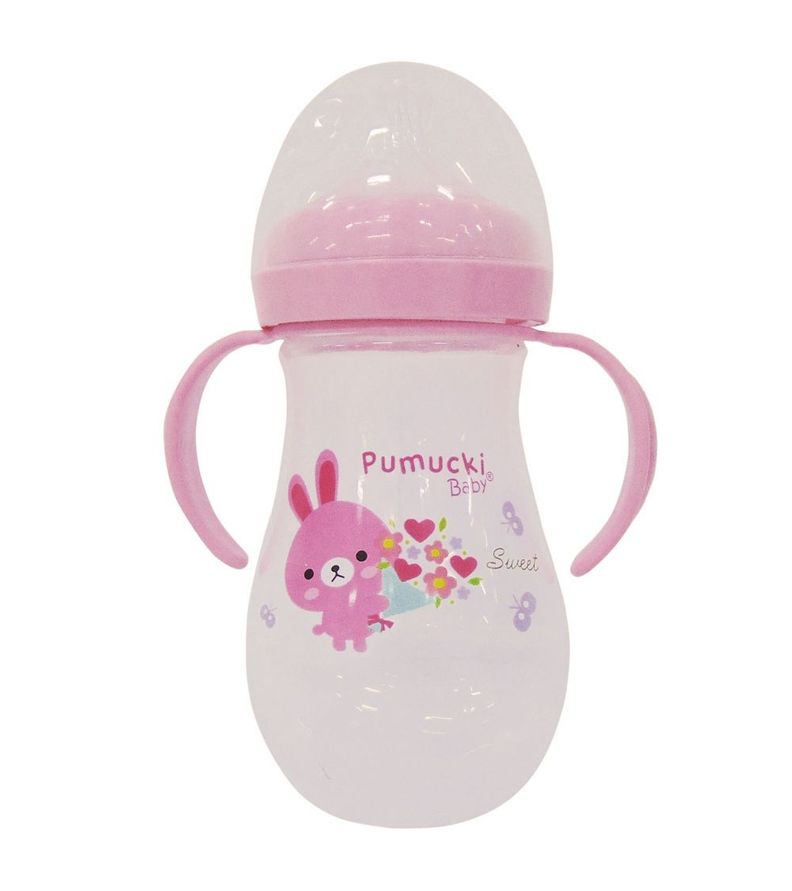 Mamadera Premium Boca Ancha 10oz Rosado-0