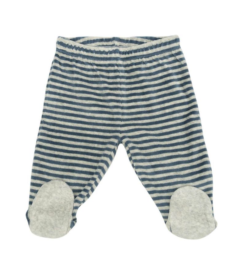 Buzo de Plush Gris Con Rayas -2