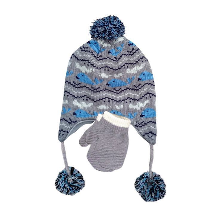 Set de Gorro con Mitones Niño Talla S para Bebé Pumucki-0