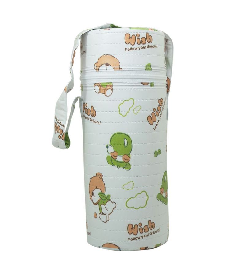 Termo Porta Mamadera Blanco Niño Pumucki-1