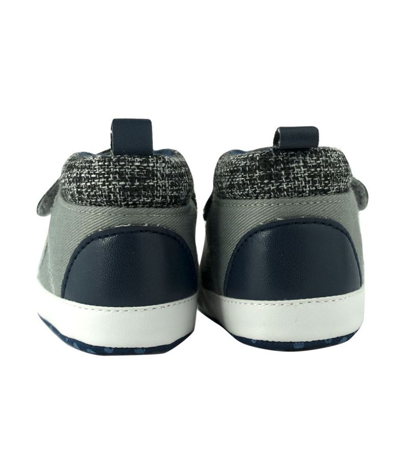 Zapatos Gris con Velcro para Bebé Pumucki-2