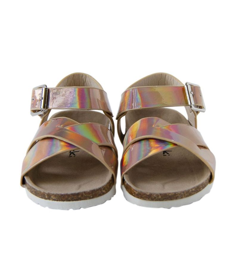 Sandalia Sunny Dorada para Niña Pumucki -0