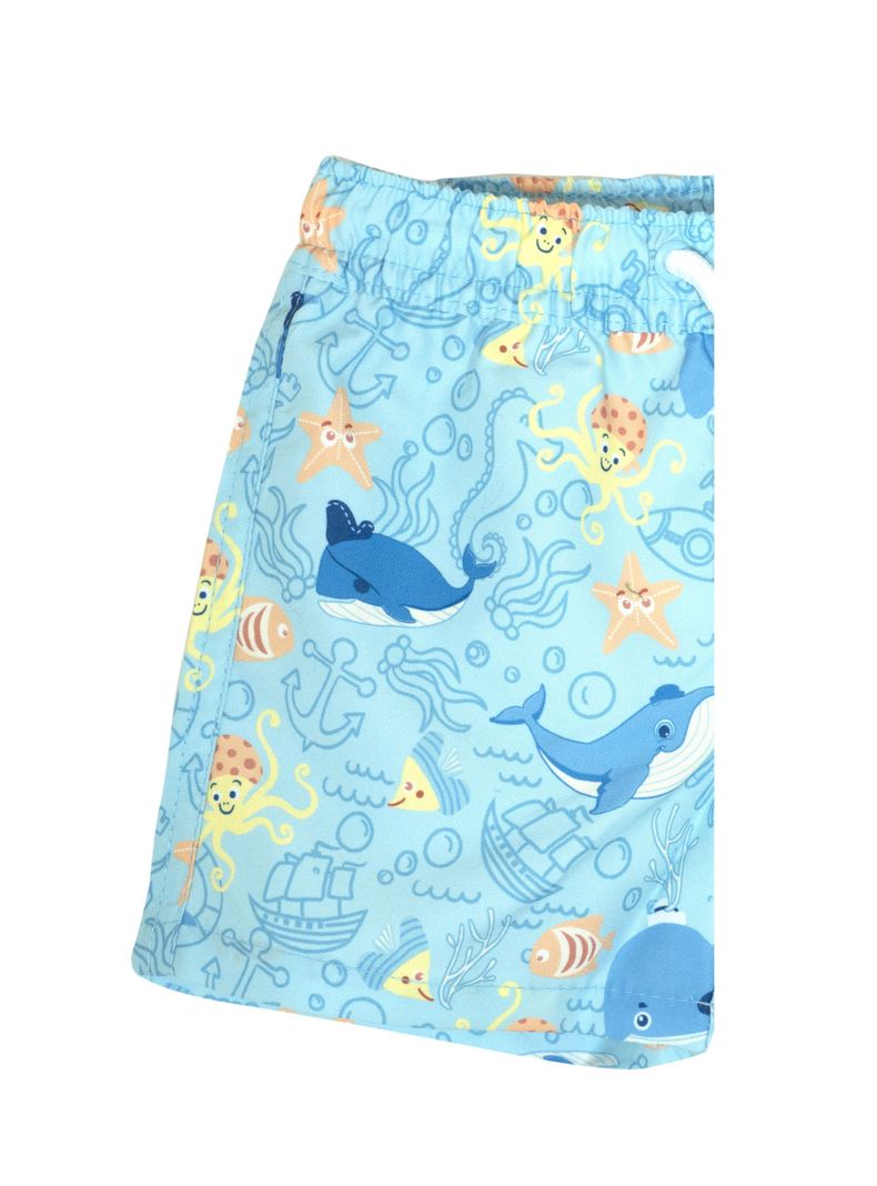 Short de Baño Niño Celeste Pumucki-1