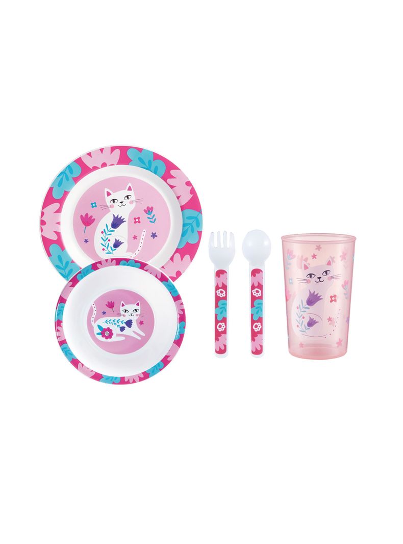 Set de Vajilla Infantil 5 Piezas Niña Pumucki-1