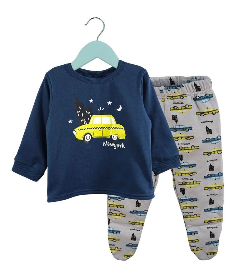 Pijama de Franela Auto Pumucki-1