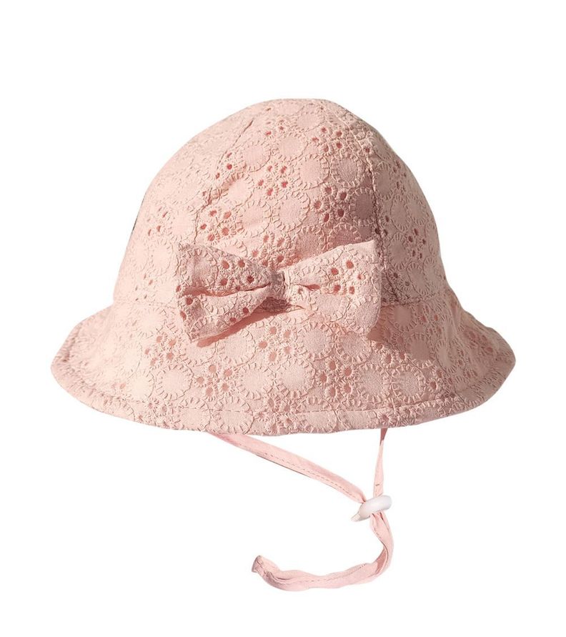 Gorro con Broderie Talla L Para Bebé -0